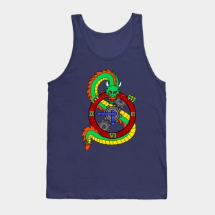 Dragon Steampunk Clock Tank Top